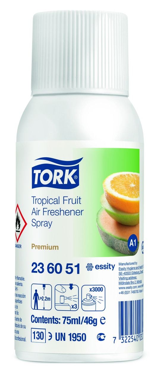 Аерозольний освіжувач повітря тропічний аромат Tork, 75мл А1 12шт